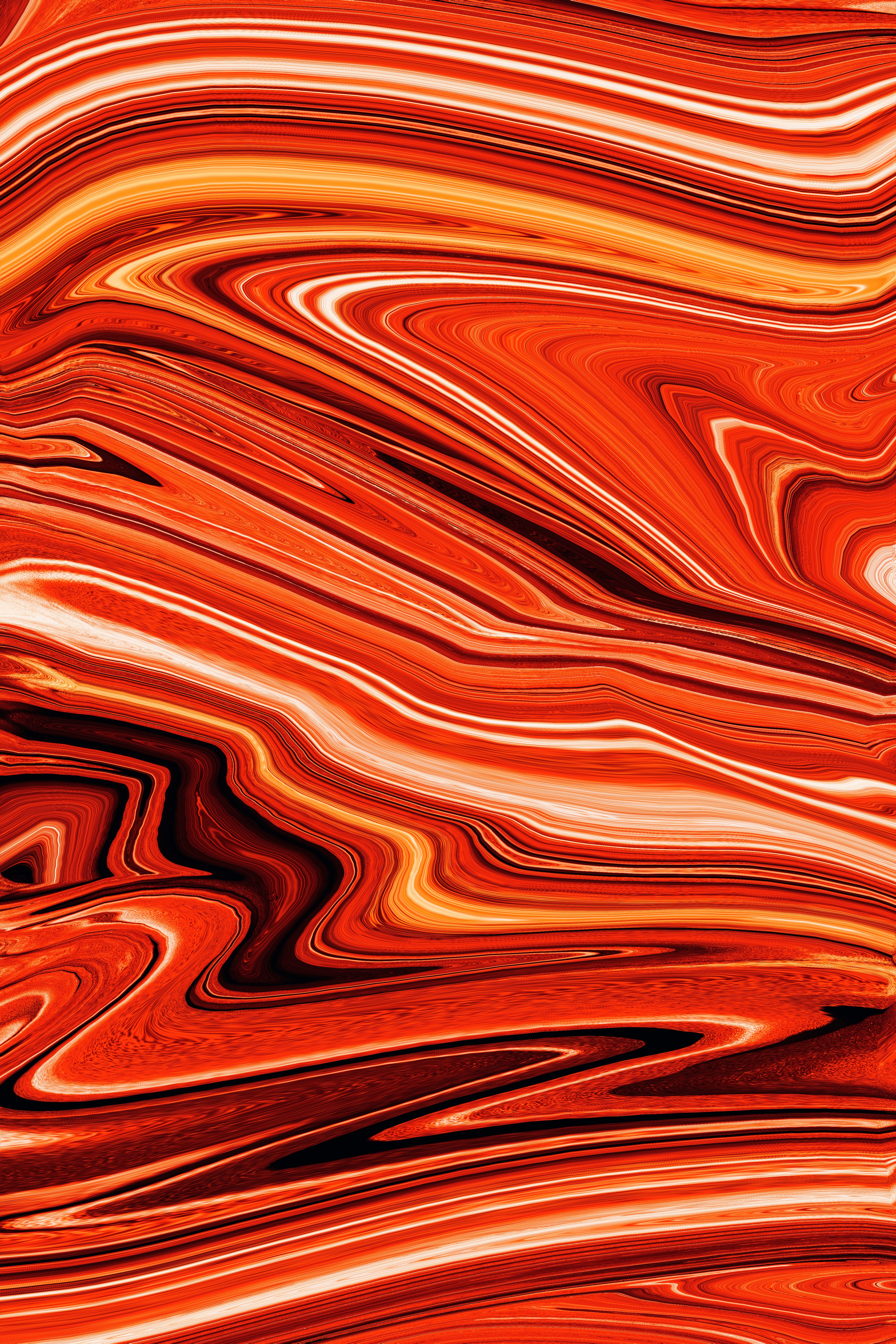 Red paint flow texture for art installation